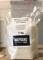 Noix de coco filamentées sucrées