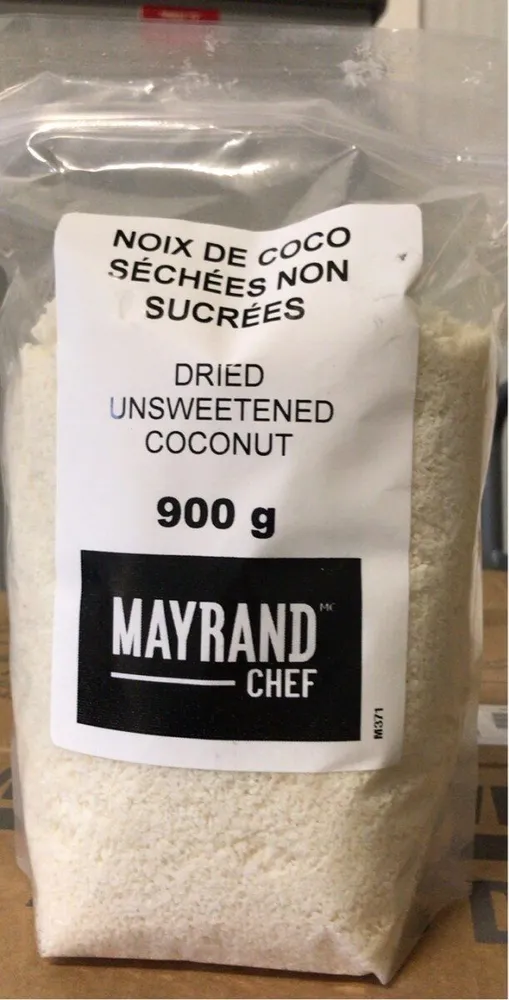 Noix de coco séchées non sucrées