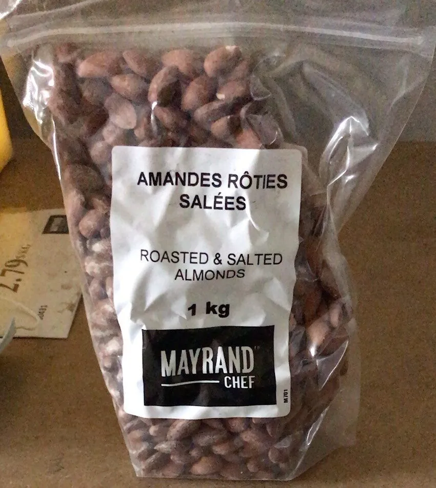 Amandes rôties salées