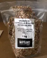 Graines de citrouille écalées rôties salées