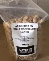 Arachides en écale rôties non salées