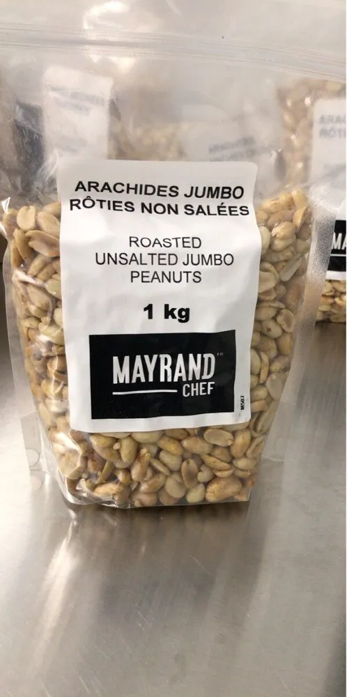 Arachides jumbo rôties non salées