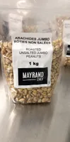 Arachides jumbo rôties non salées