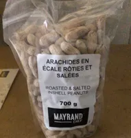 Arachides en écale rôties et salées