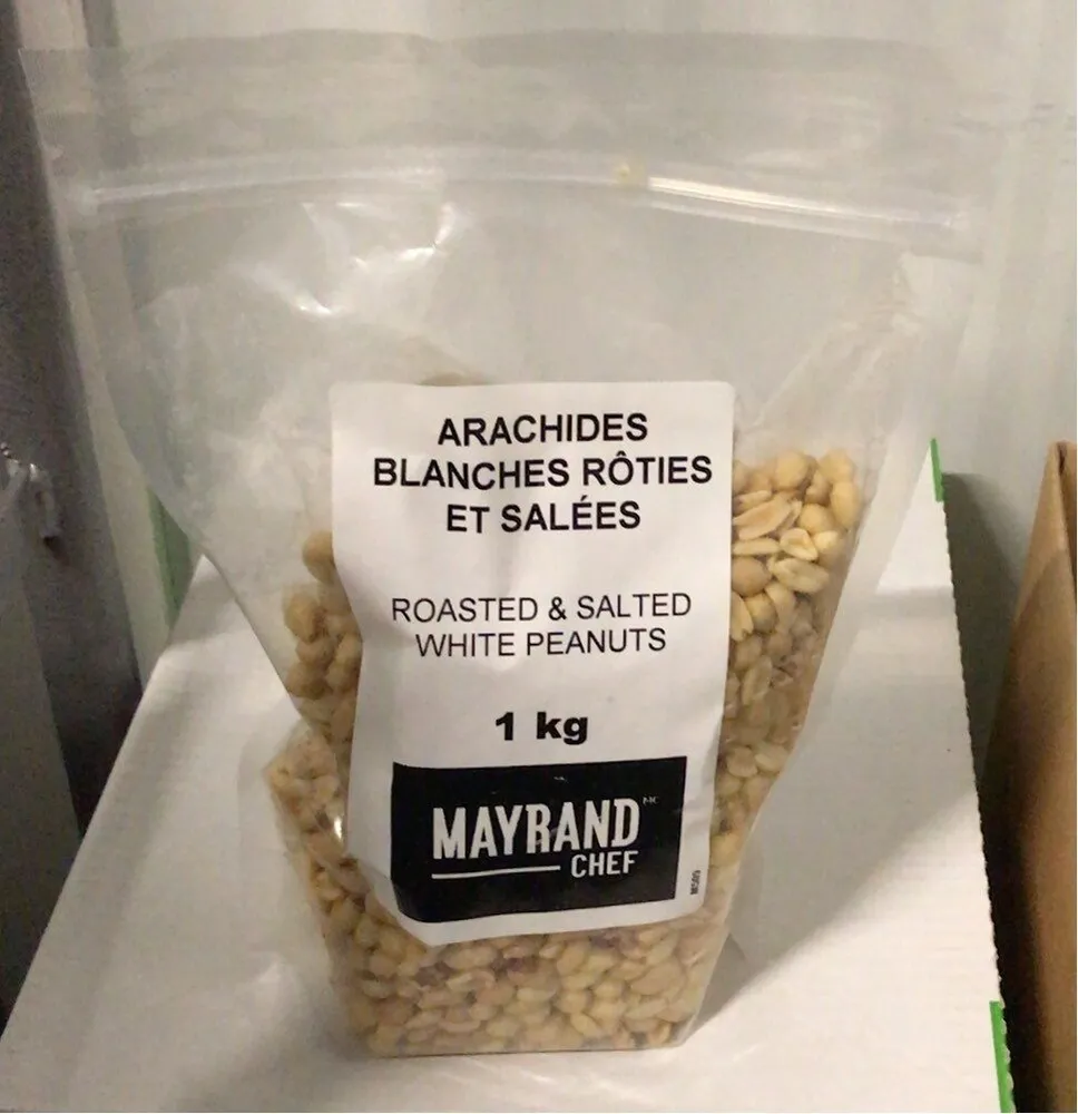 Arachides blanches rôties et salées