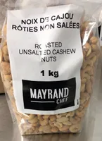 Noix de cajou rôties non salées
