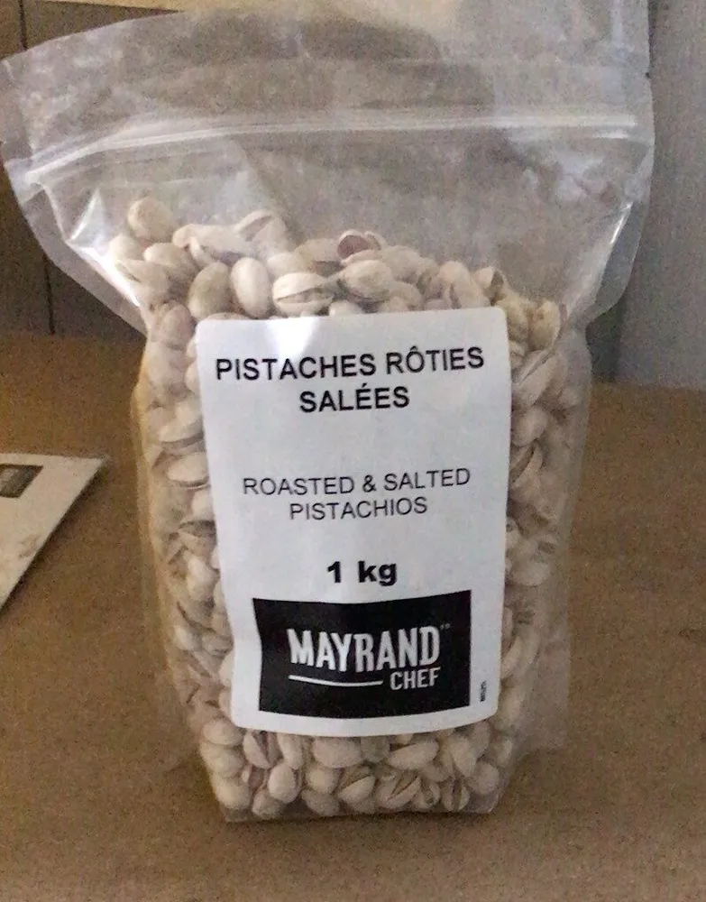 Pistaches rôties salées