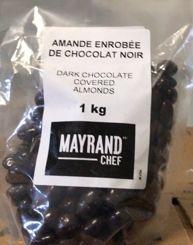 Amandes enrobées de chocolat noir