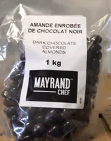 Amandes enrobées de chocolat noir