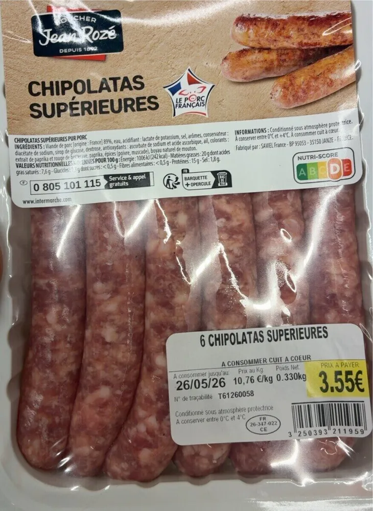 Chipolatas superieures