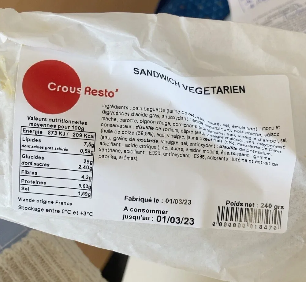 Sandwich crous