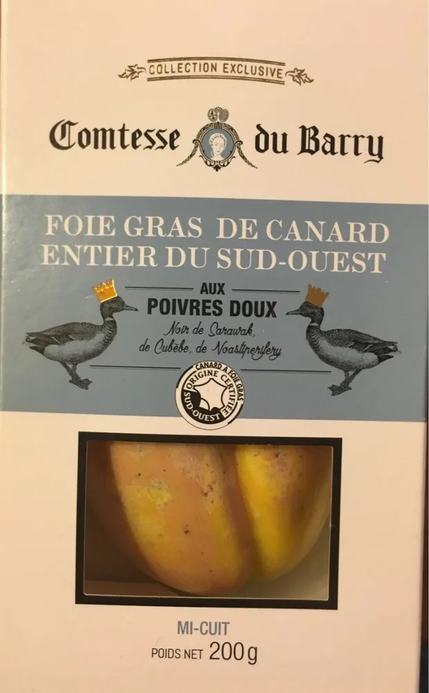 Fois gras de canard entier du sud-oest
