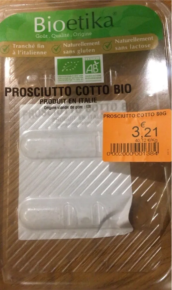 Prosciutto cotto