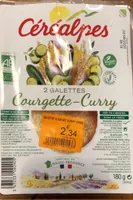 Galettes courgette curry