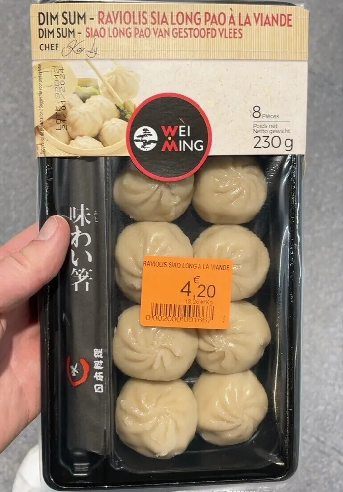 Dim sum raviolis sia à la viande
