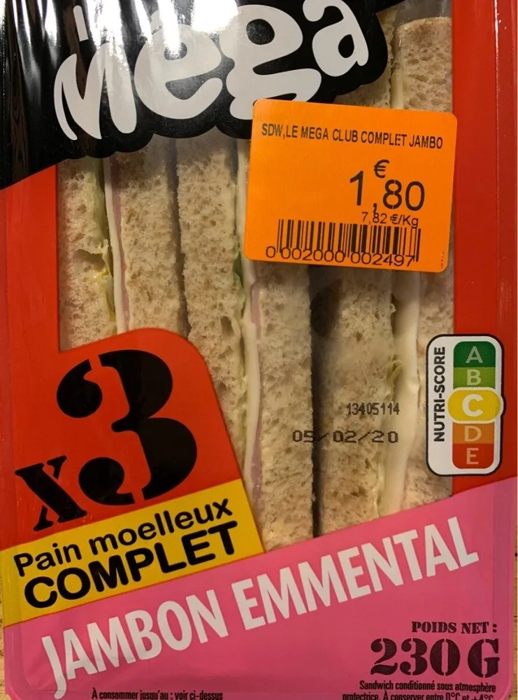 Le mega jambon emmental
