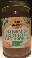 Préparation bio de miel & gelée royale 8%