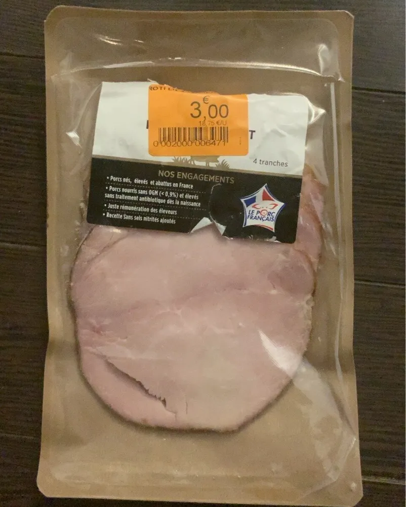 Roti de porc cuit superieur
