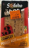 Sandwich poulet rôti