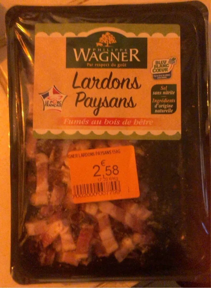 Lardons paysans (fumés au bois de hêtre)