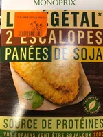 Escalopes panees au soja