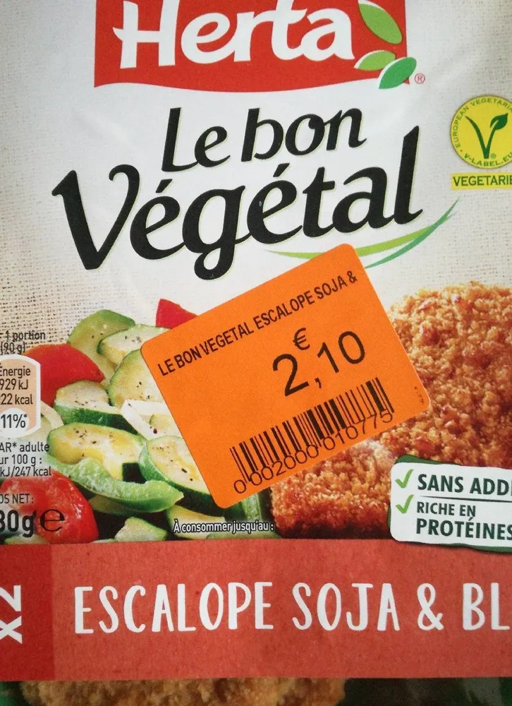 Escalope soja et blé