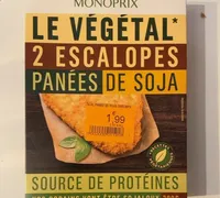 Le vegetal escalopes panee de soja