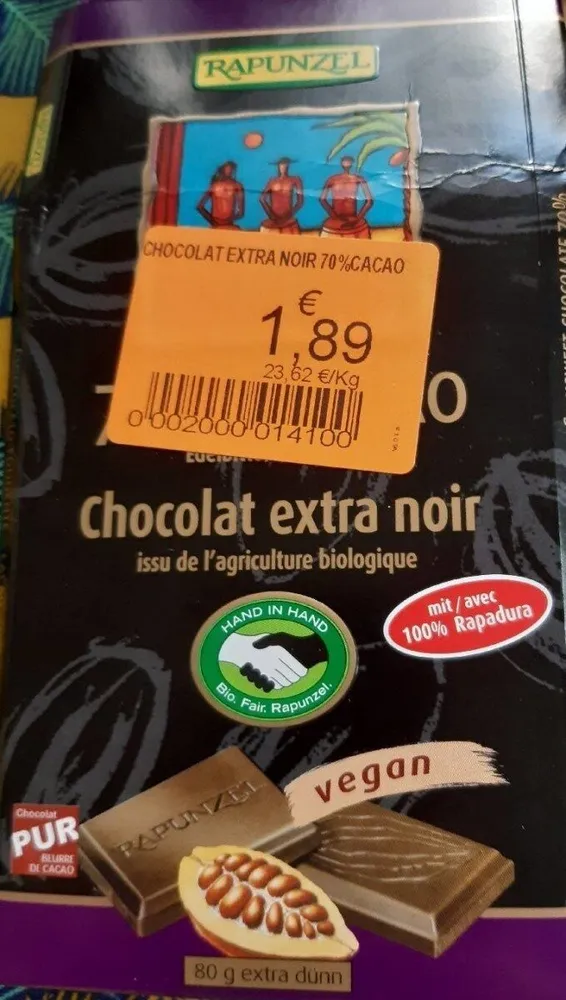Chocolat extra noir