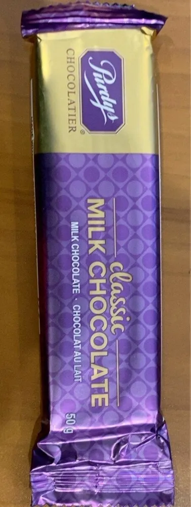 Purdys Classic Milk Chocolate Bar