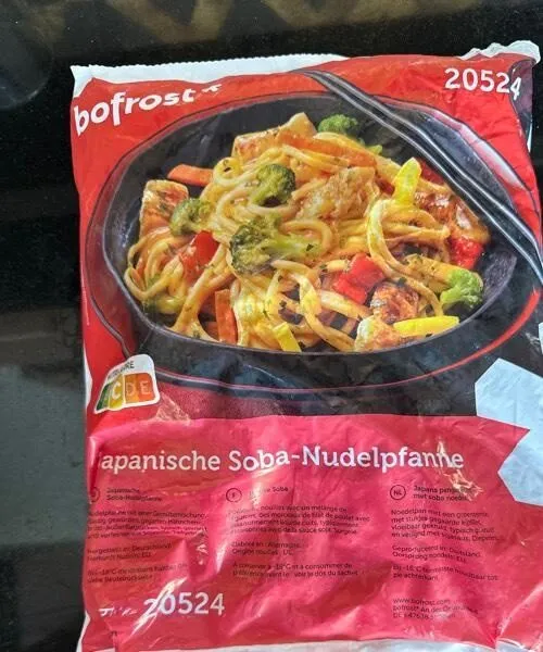 Japanische Soba-Nudelpfanne