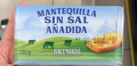 Mantequilla sin sal añadida