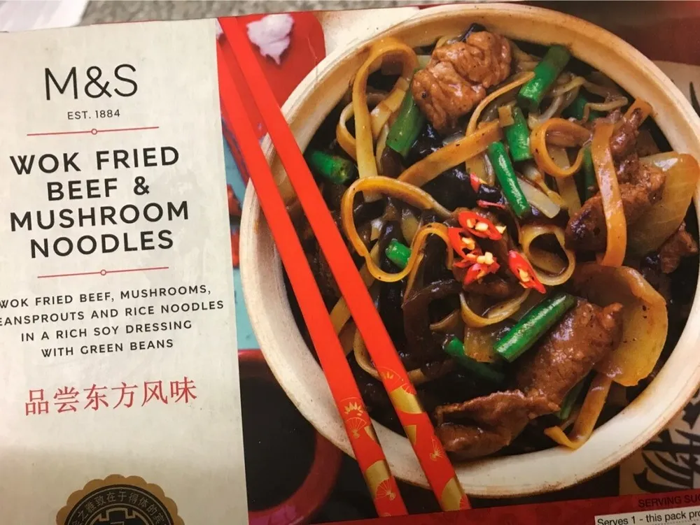 Wok Fried Beef & Mushroom Noodles