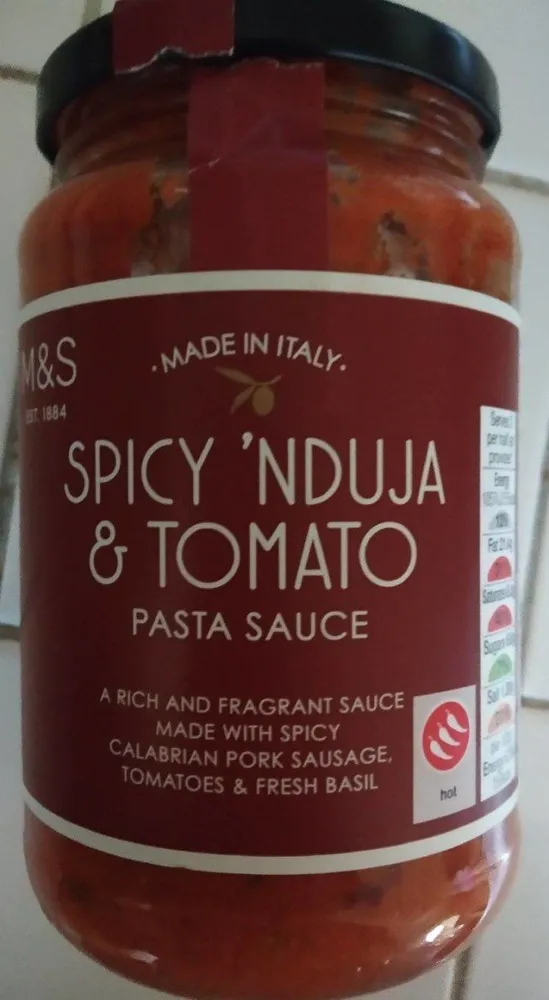 Sauce Spicy 'Nduja and Tomato
