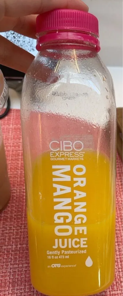 Orange mango juice