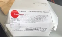 Quiche courgette, chèvre, tomate