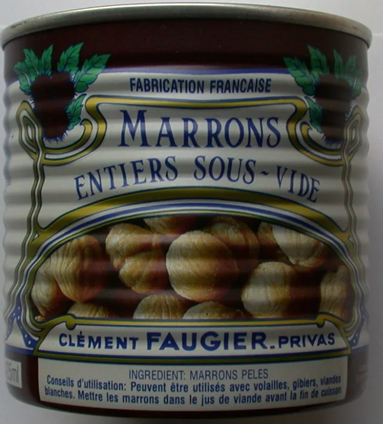 MARRONS entiers sous-vide