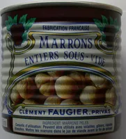 MARRONS entiers sous-vide