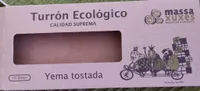 Turrón ecológico yema tostada