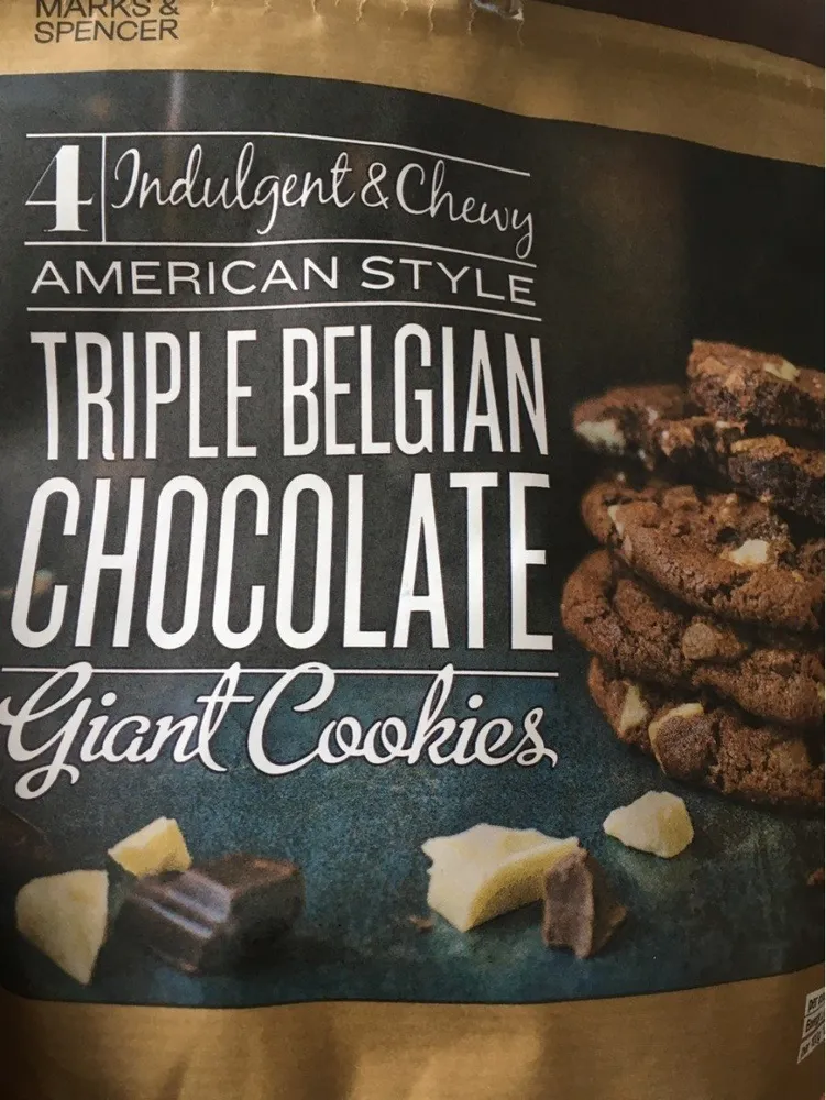 Giant cookies triple belgian chocolate