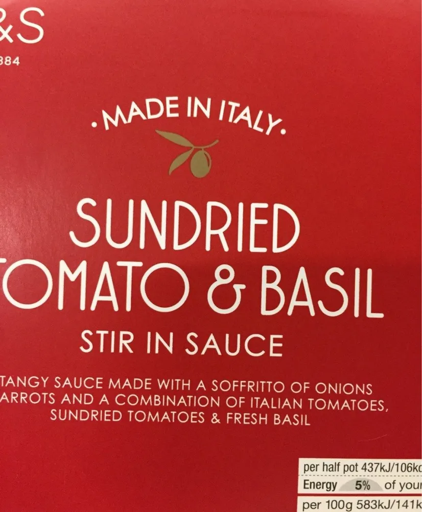 Sundried tomato & basil