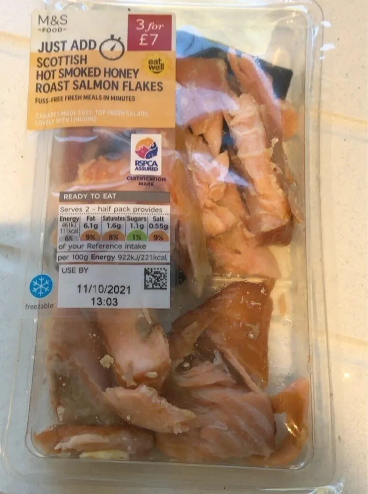 Hot Smoked Honey Roast Caledonian Gold Scottish Salmon