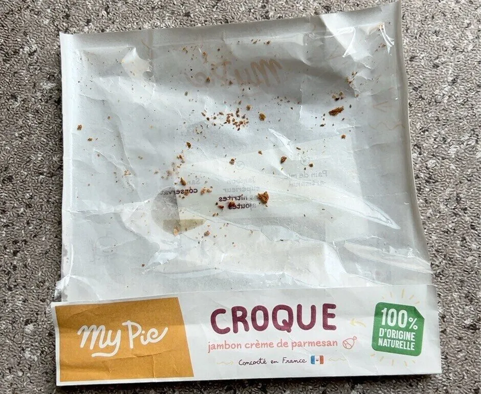 Croque jambon crème de parmesan