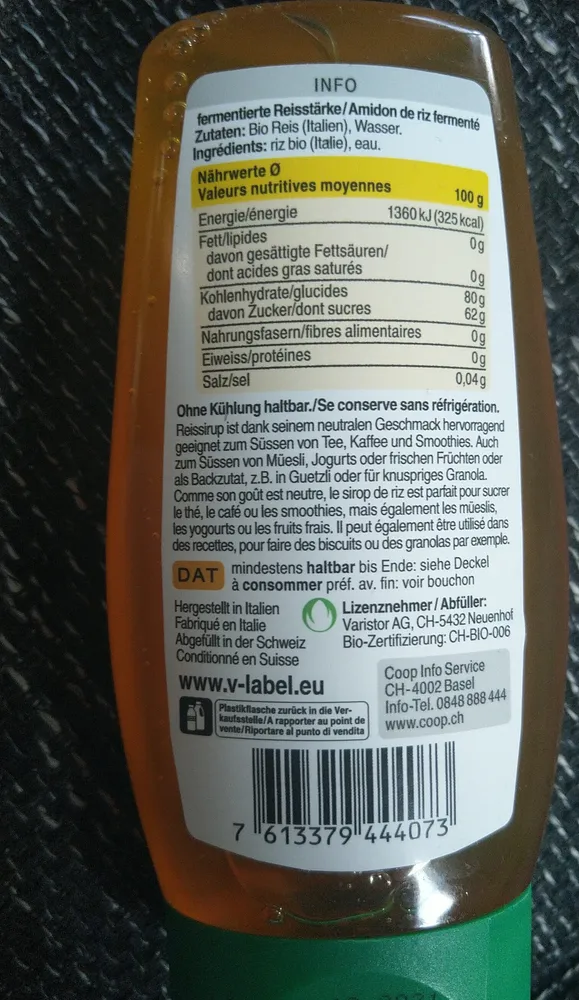 Sirop de riz