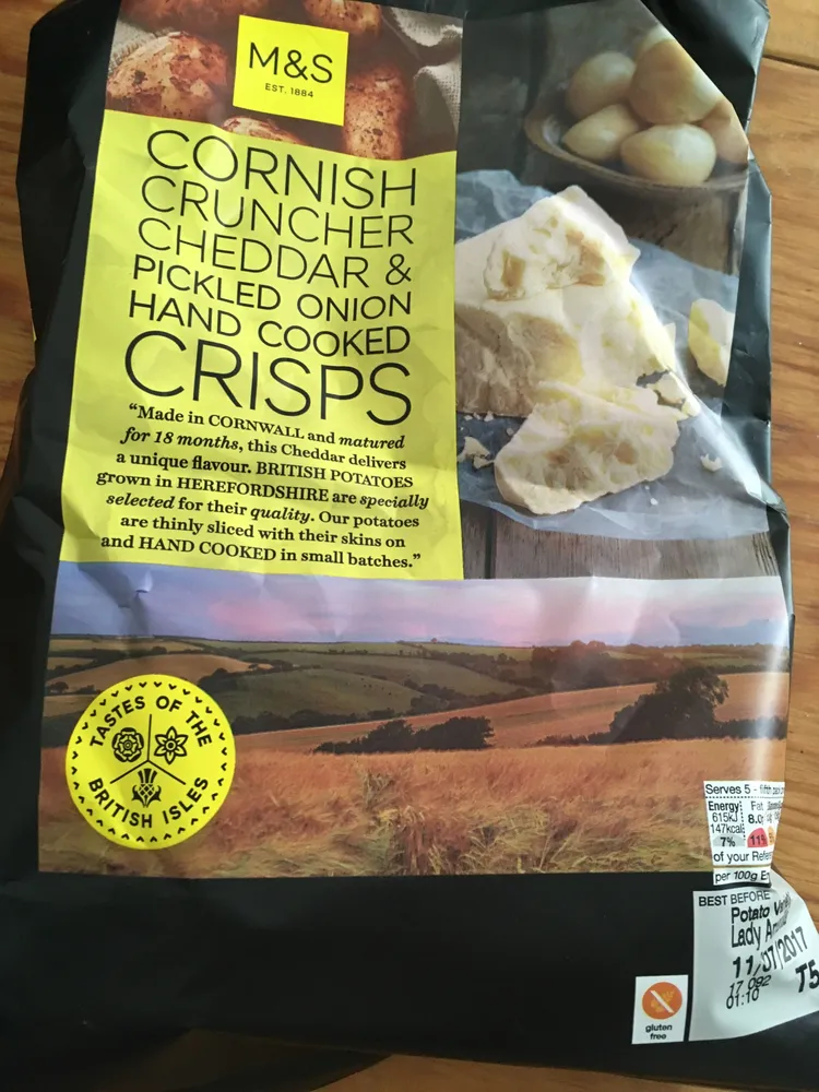 Cornish Cruncher Cheddar & Pickled Onion Hand Cooked