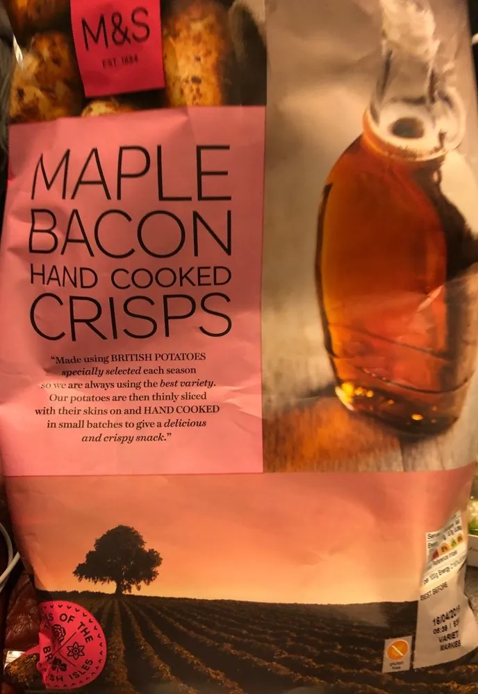 Maple Bacon Hand Cooked Crisps