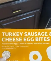 Turkey sausage and cheese egg bites
