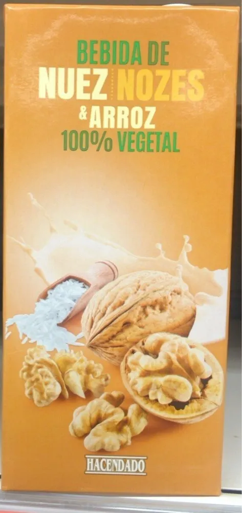 Bebida de nuez y arroz