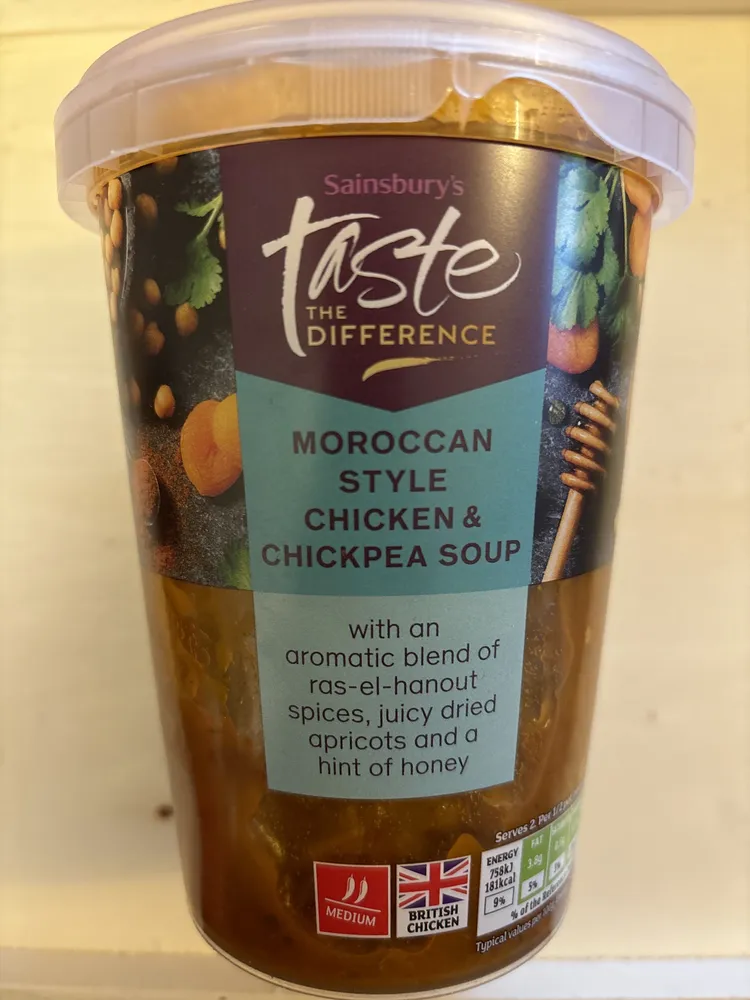 Moroccan Style Chicken & Chickpea Soup
