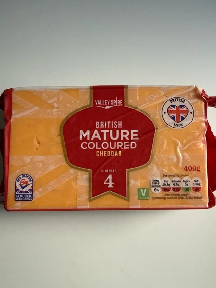 British Mature Coloured Cheddar 400g