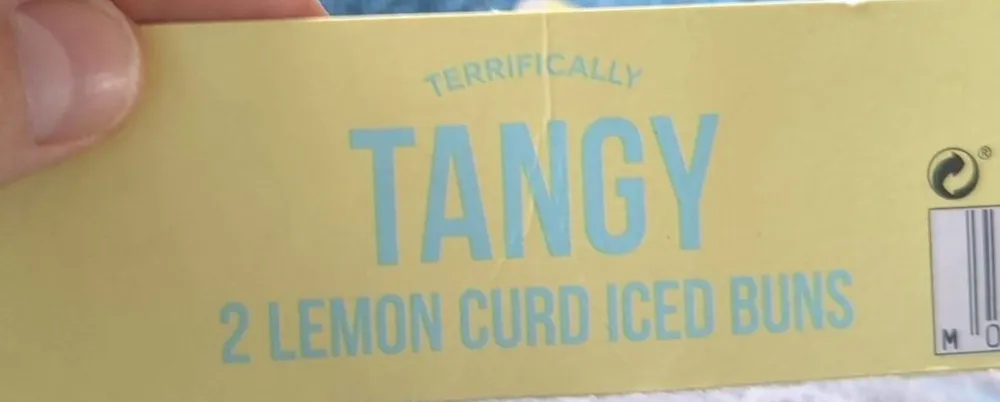 2 Lemon Curd Iced Buns